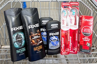colgate axe haul in shopping cart