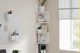 5-Tier Corner Shelf in office space