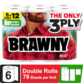 Brawny Tear-A-Square Paper Towels