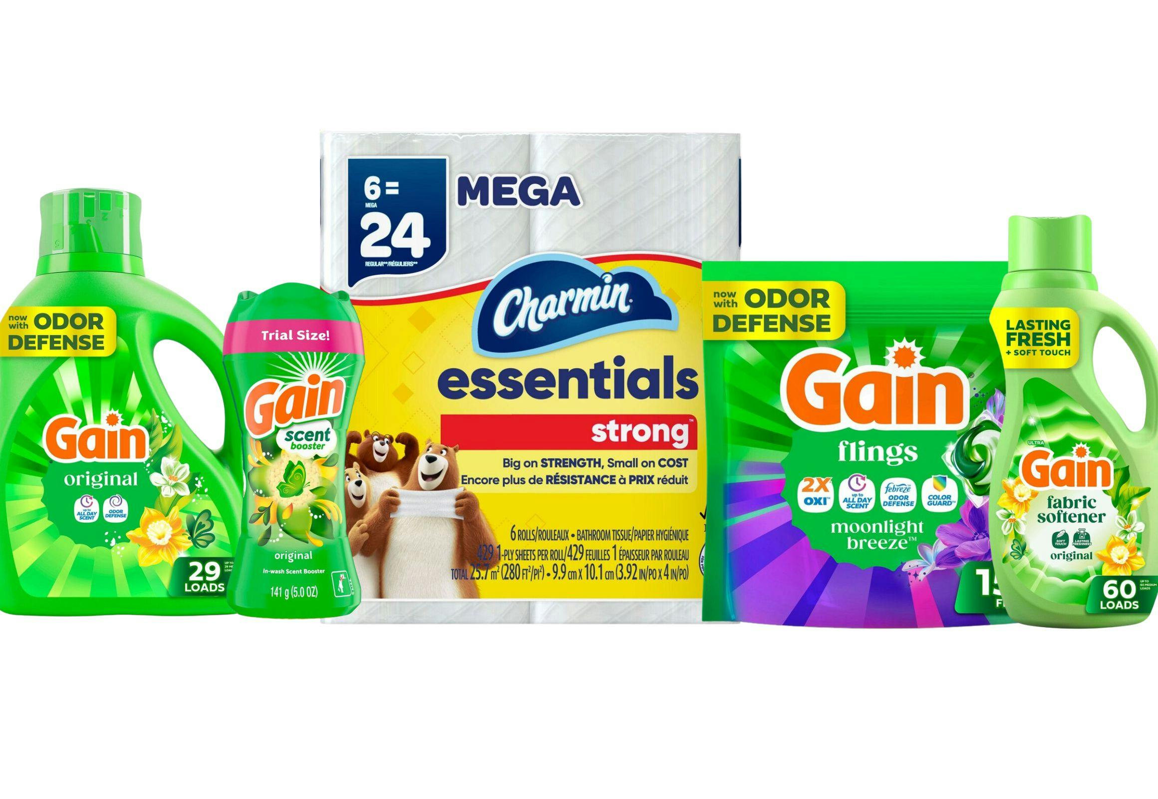 4 Gain + 1 Charmin