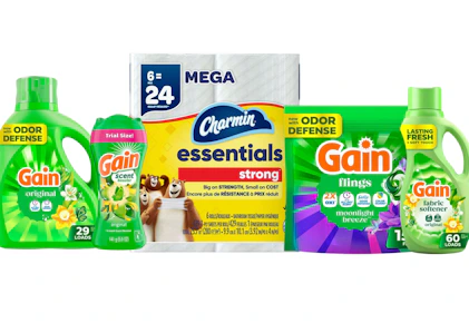 4 Gain + 1 Charmin