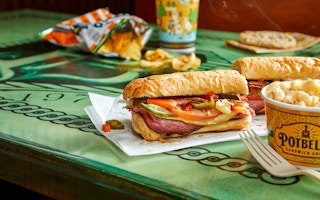Potbelly Sandwich Shop sandwich and sides