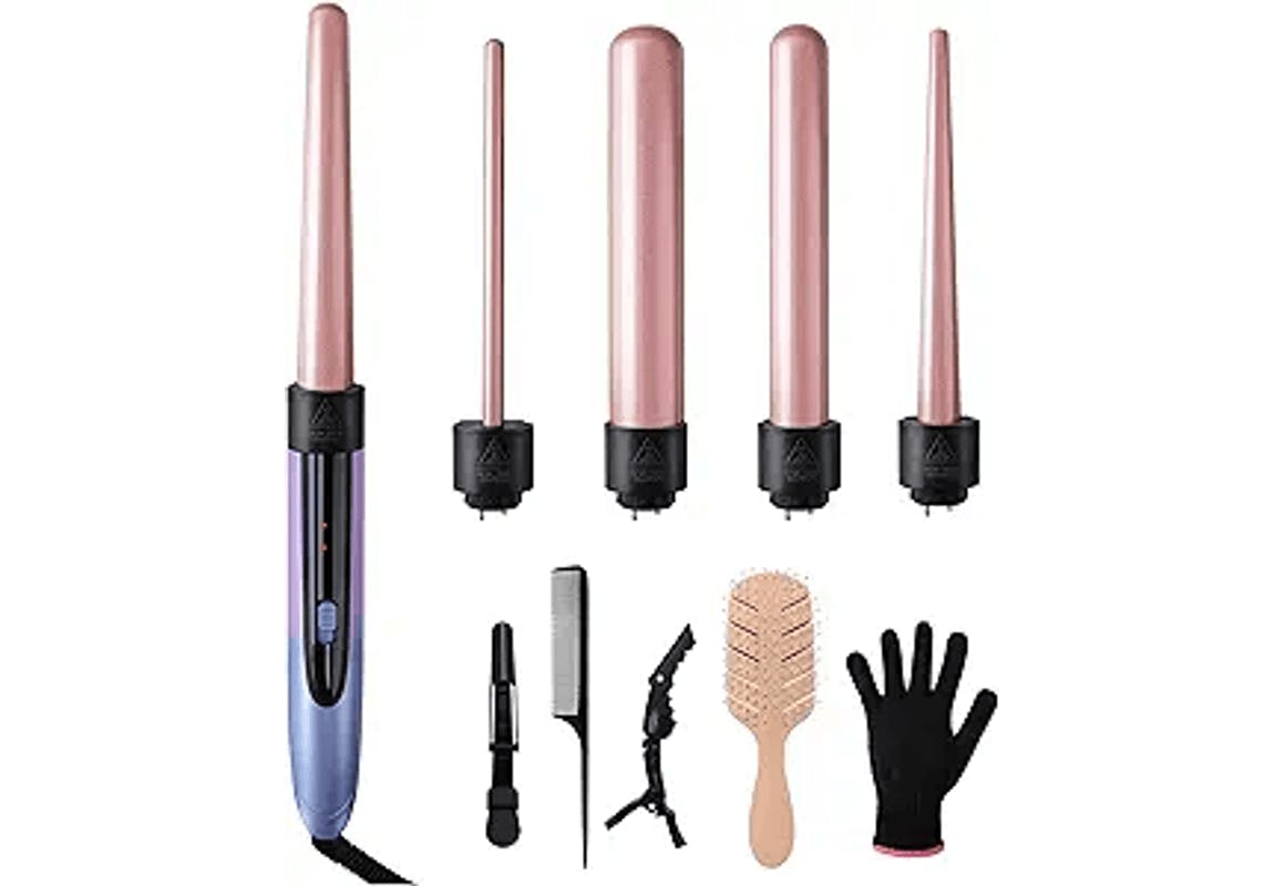 Curling Iron With 5 Barrels