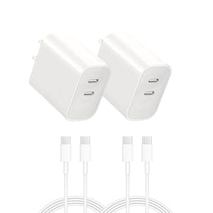 USB C Charger Block 2-Pack