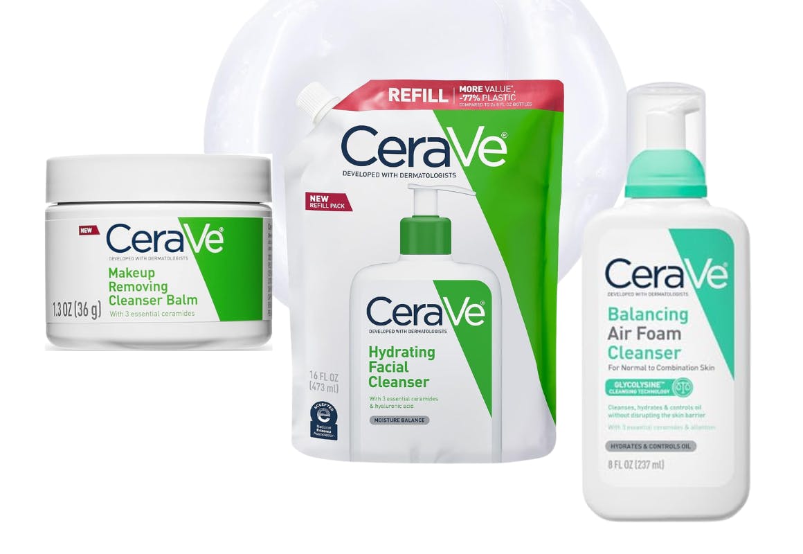 3 CeraVe Cleansers