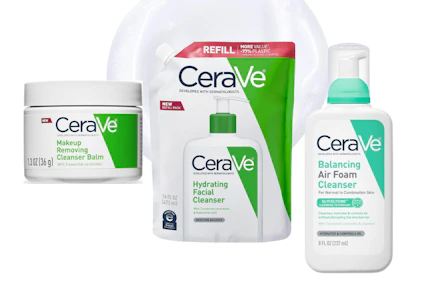 3 CeraVe Cleansers