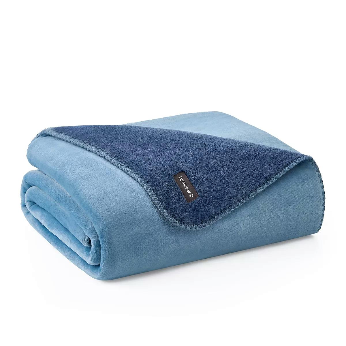 Bearpaw Reversible Flannel Blanket