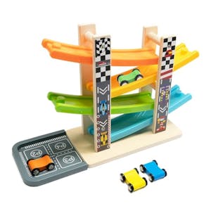 Wooden Car Ramp Racer Toy Set