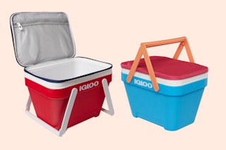 Igloo Picnic Coolers: One opened, one closed