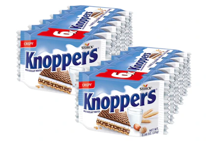 2 Knoppers Wafer Candy Bar 6-Packs