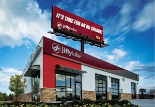 Jiffy Lube oil change shop. 