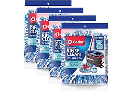 O-Cedar Mop Head 4-Pack