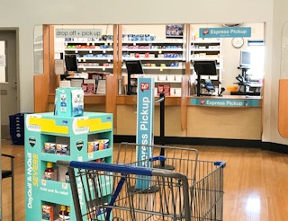 Pharmacy counter at Walgreens