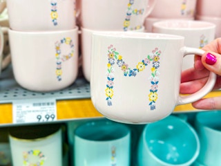kroger floral initial mug clearance