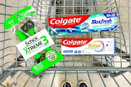 Free Colgate Toothpaste and Schick Razors at Kroger card image