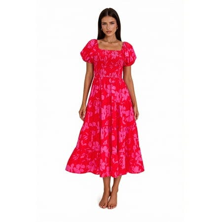 $9.00 Women's Cross Halter Midi Dress at Walmart (Reg. $15.24)