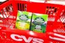 two packs of green mountain coffee k-cup pods in cvs shopping basket