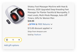 Shiatsu Foot Massager Machine with Heat & Remote