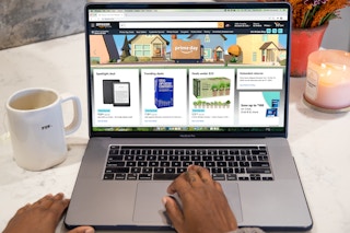 Amazon prime day webpage on a computer screen