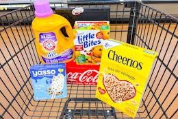 kroger groceries in shopping cart