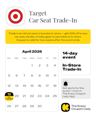 Target Car Seat Trade in confirmed start date in April 2026
