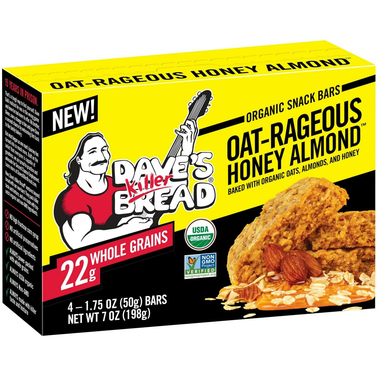 Dave's Killer Bread Oat Honey Almond Bars