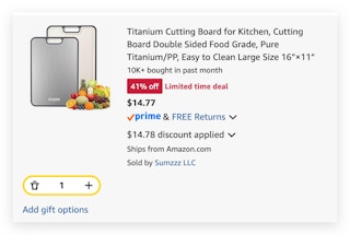 Titanium Cutting Board for Kitchen