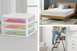 Walmart Home Deals I'm Loving: $104 Mattress, $12 Storage, $57 Ice Machine card image