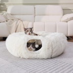 Plush Cat Tunnel Bed
