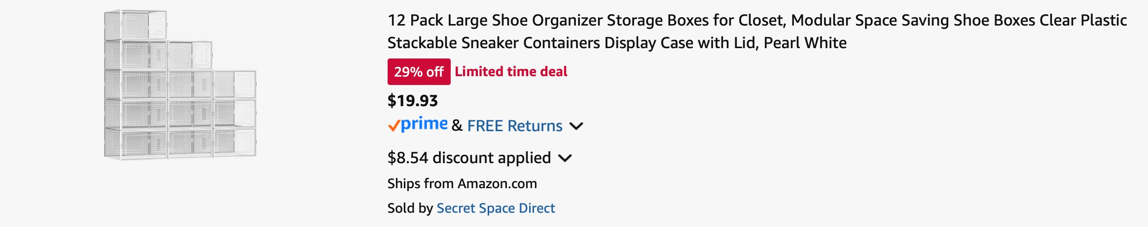 Amazon Shoe Storage Box 12-Pack 2025