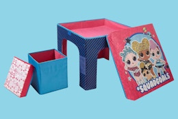 LOL Surprise 3 Piece Collapsible Storage Table and Chair Set