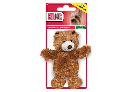 KONG&reg; Teddy Bear Dog Toy - Plush, Squeaker