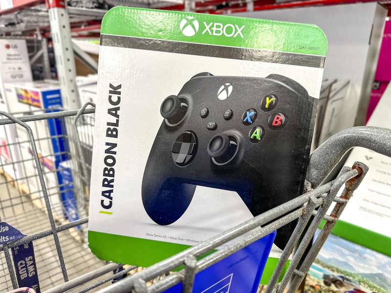 card for an xbox controller in a cart