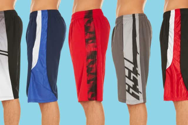 Mystery 5-Pack of Men's Athletic Shorts, Only $26 Shipped card image