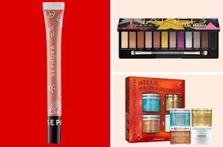 collage of makeup and skincare on sale at Sephora