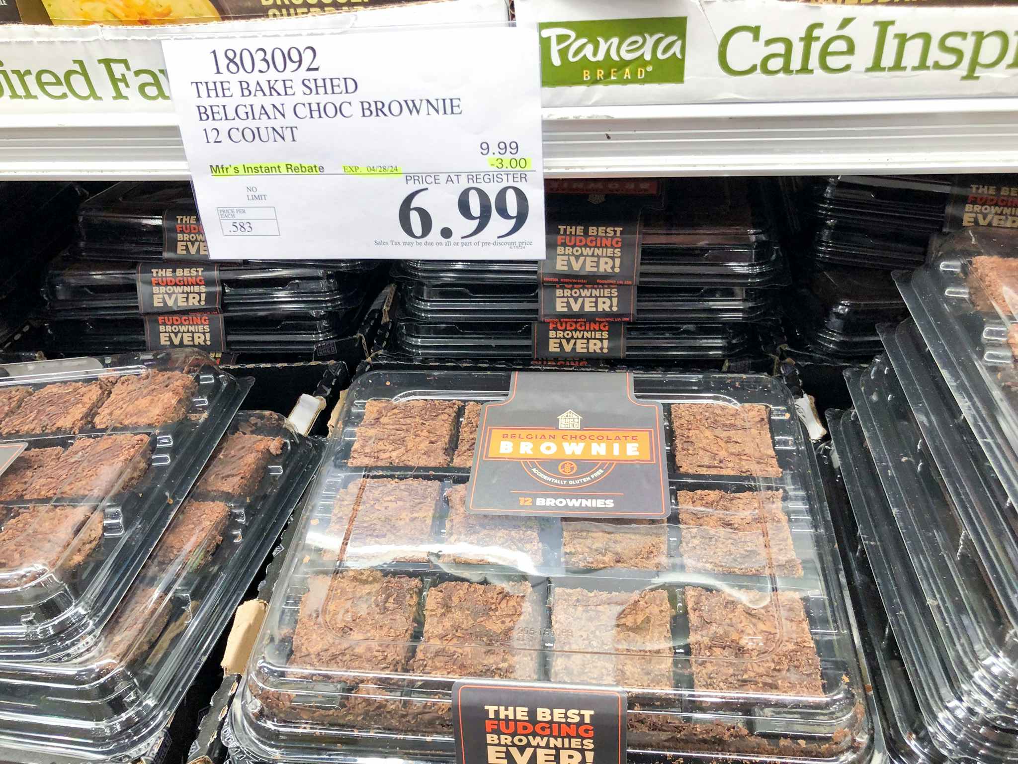 costco the bake shed belgian chocolate brownies 2
