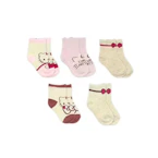 Hello Kitty Kids' Mid-Crew Socks 5-Pack