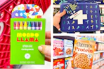 target mondo llama, band-aid, cheerios 3-photo collage