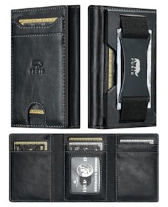 Men's Leather RFID Trifold Wallet