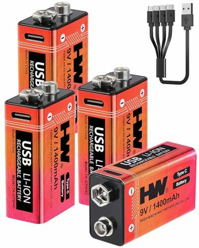 9V Batteries 4-Pack