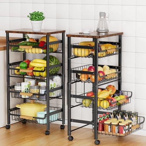 5-Tier Rolling Utility Cart