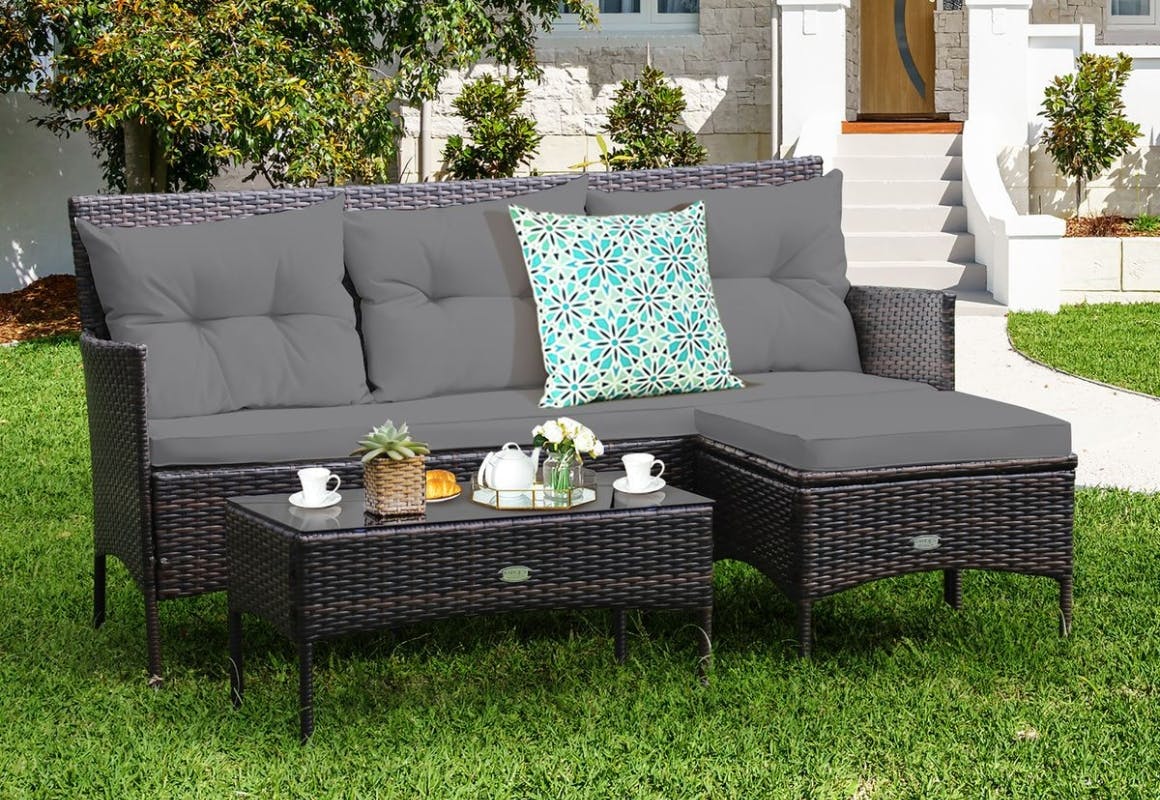 Patio Rattan Furniture Set