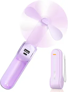 Handheld Fan With Power Bank