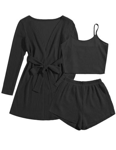 Ekouaer Women's 3-Piece Lounge Set
