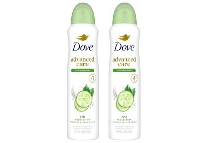 2 Dove Deodorant Sprays