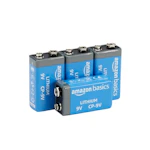 Amazon Basics 9V Batteries 4-Pack