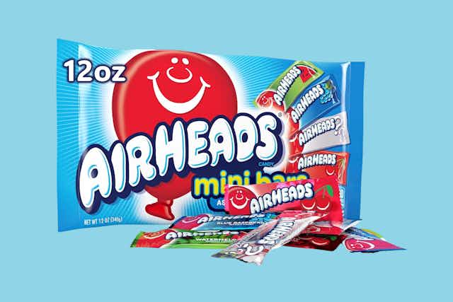 Airheads Candy 12-Ounce Bags: Get 2 for $4.27 on Amazon card image