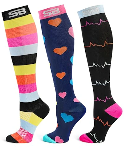 Compression Socks, 3 pairs