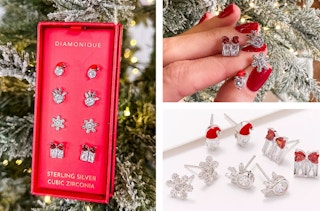 holiday stud earrings