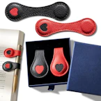 Magnetic Leather Bookmark Set